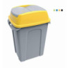 CONTENEDOR CON TAPA BASCULANTE 70L. AZUL 4326