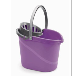 CUBO+ESCURRIDOR OVAL 14L SURTIDO FUCSIA/LILA 09029