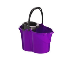 CUBO CON ESCURRIDOR OVALADO 15 L. MORADO 09050