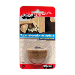 TOPE PUERTA ADHESIVO CON IMAN ROBLE (BL.) 7828