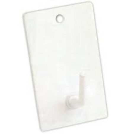 PERCHA MEDIANA ADHESIVA LACADO BLANCO (BL-3UND)