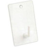 PERCHA MEDIANA ADHESIVA LACADO BLANCO (BL-3UND)