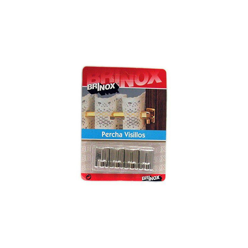 PERCHA PEQUEÑO INOX-PLATA (DISPLAY-4) 5006