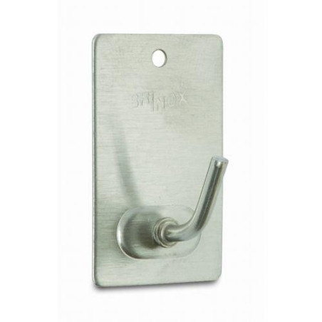 PERCHA MEDIANA ADHESIVA INOXIDABLE B70265E