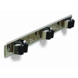 CUELGA ESCOBAS CON RODILLO TRIPLE (DISPLAY-1) 7066