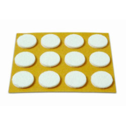 DESLIZADORES FIELTRO BLANCO 20MM B70730B