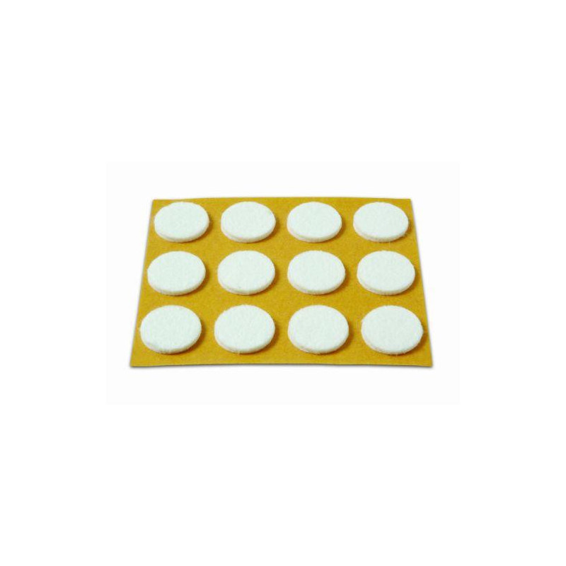 DESLIZADORES FIELTRO BLANCO 20MM B70730B