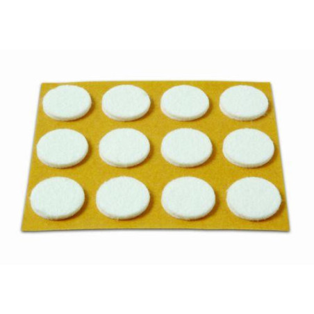 DESLIZADORES FIELTRO BLANCO 20MM B70730B