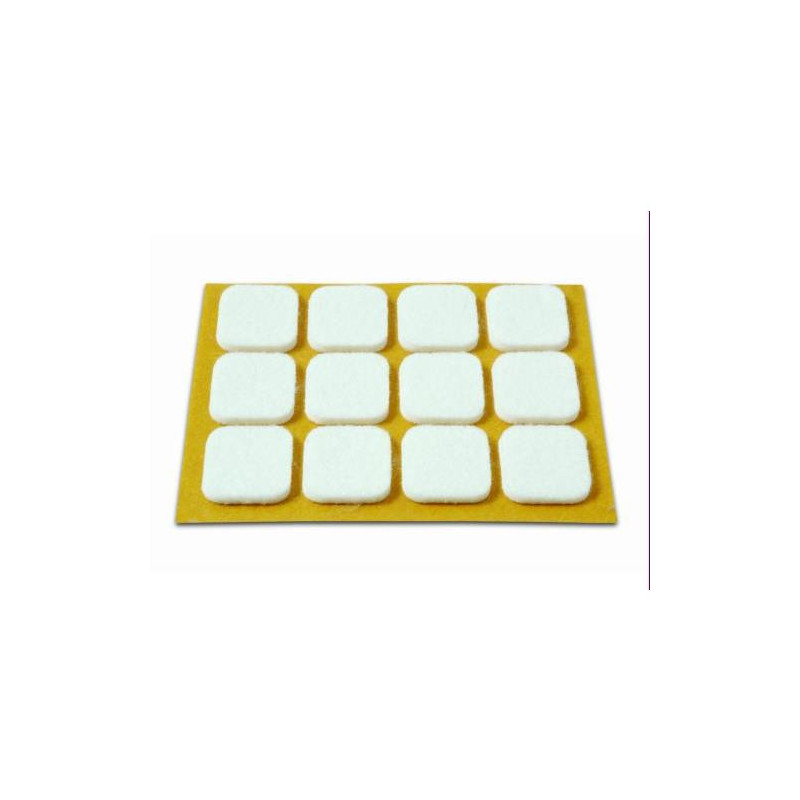 DESLIZADORES FIELTRO 20X23MM.BLANCO (DS-12)B70740B