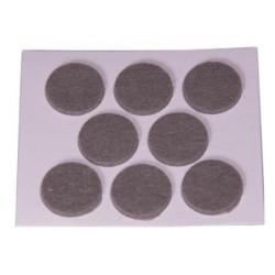 FIELTRO ADHESIVO DISCO 25 MM. GRIS DISPLAY-8