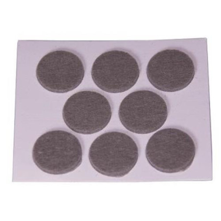 FIELTRO ADHESIVO DISCO 25 MM. GRIS DISPLAY-8