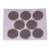 FIELTRO ADHESIVO DISCO 25 MM. GRIS DISPLAY-8