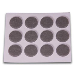 FIELTRO ADHESIVO DISCO 20 MM. GRIS DISPLAY-12