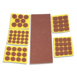 DESLIZADORES FIELTRO MARRON SURTIDO 69 UD B62810M