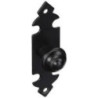 TIRADOR POMO PLACA LISA 25X90 MM.