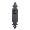 TIRADOR POMO PLACA LISA 30X150 MM.