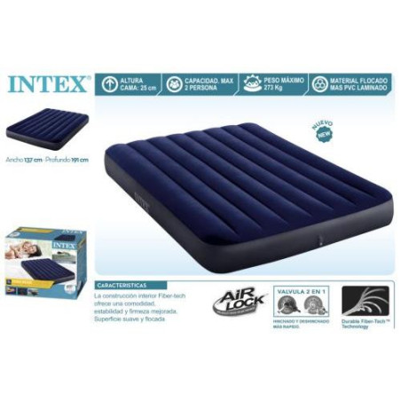 CAMA HINCHABLE 137X191X25CM CLASSIC DOWNY 64758 CAMA HINCHABLE 137X191X25CM CLASSIC DOWNY 64758