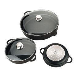 CAZUELA BAJA CON TAPA 28 CM. 4136/25