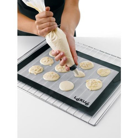 SALVABANDEJAS HORNO ANTIDERRAME NEGRO 40X30