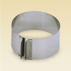 MOLDE ANILLO ACERO EXTENSIBLE ALTO 9 CM. KAISER