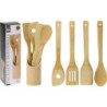 JUEGO 5 UTENSILIOS COCINA MADERA