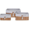 SET 3 CESTOS BAMBU LINO MA1000020