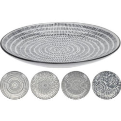 PLATO GRES GRIS 210MM DISEÑO SURTIDO 079000050