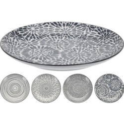 PLATO GRES GRIS 270MM DISEÑO SURTIDO 079000060
