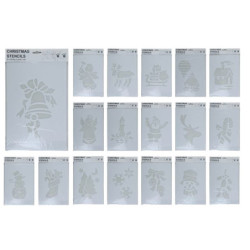 PLANTILLA DECORATIVA MOTIVOS NAVIDEÑOS 35 CMS