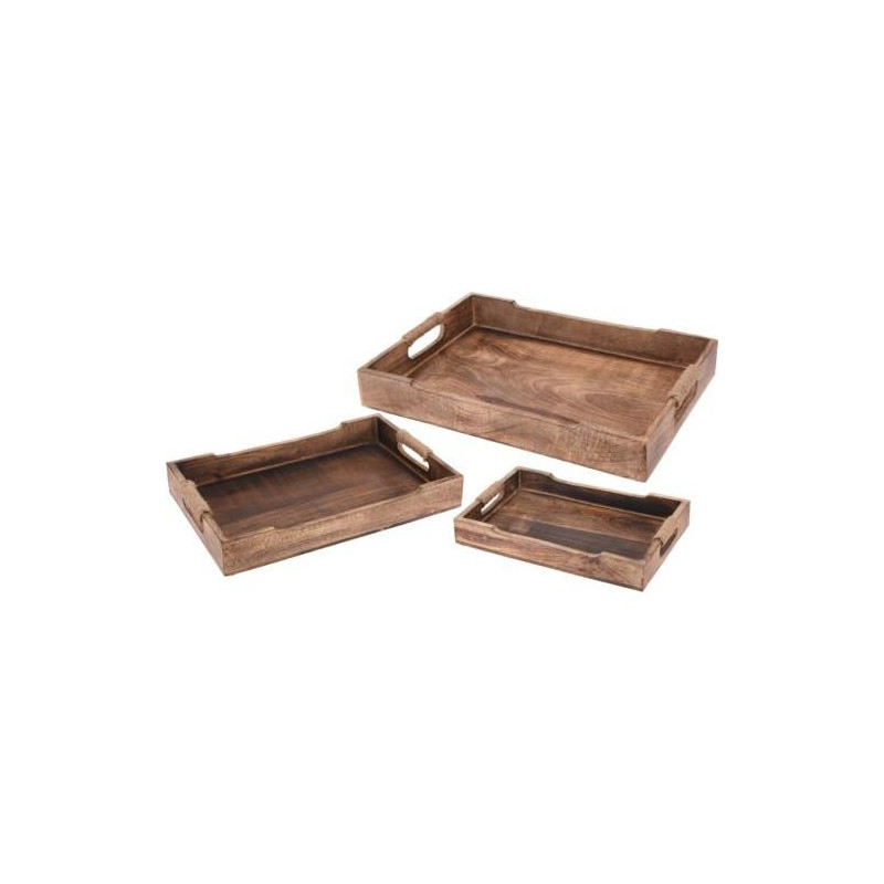SET 3 BANDEJAS MADERA CON ASAS A44710620 SET 3 BANDEJAS MADERA CON ASAS A44710620