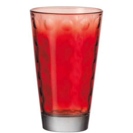 VASO ALTO 30 CL. OPTIC ROJO SET-6