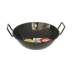 SARTEN ESMALTADA HONDA CON ASAS LA IDEAL 34 CM.