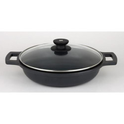 CACEROLA BAJA ALUMINIO FUNDIDO SIN TAPA 45 CM.