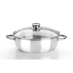RUSTIDERA CON TAPA CRISTAL 24 CM. OPTIMA M456124