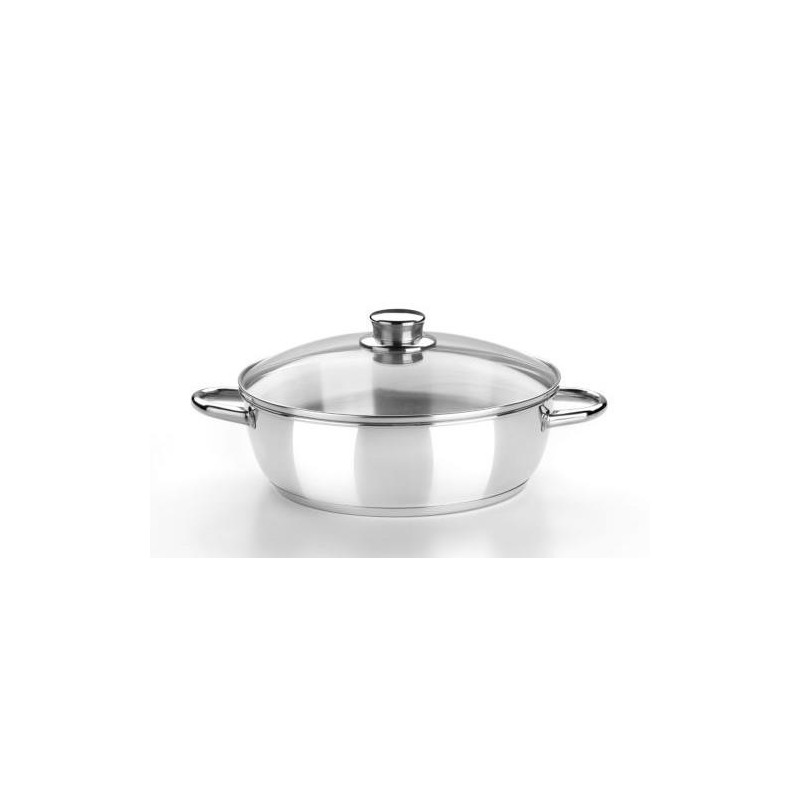 RUSTIDERA CON TAPA CRISTAL 24 CM. OPTIMA M456124