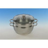 SET VAPOR CON TAPA CRISTAL 24 CM. OPTIMA