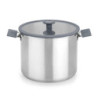 OLLA CON TAPA CRISTAL STEEL GRIS 22 A703954