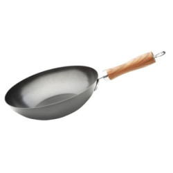 WOK DE ACERO AL CARBONO 24CM 20024
