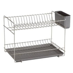 ESCURREPLATOS PEQUEÑO INOXIDABLE GRIS 90985