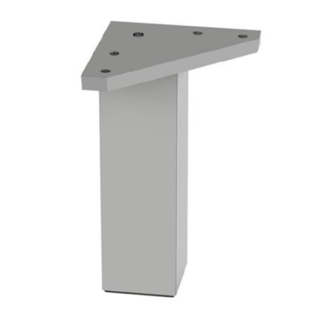 PATA CUADRADA ABS 40*120 MM ALUMINIO MATE  50014AL