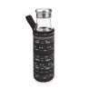 BOTELLA DE VIDRIO FLECHAS NEGRAS 550 ML.