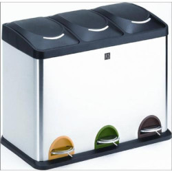 CUBO RECICLAJE 3 COMPARTIMENTOS 45 L. 2399-I