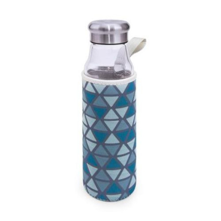 BOTELLA DE VIDRIO AZUL 550 MILILITROS 8207-VA