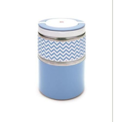 TERMO LUNCHBOX DOBLE AZUL INOX 0,9 LITROS 8341-I