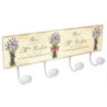 PERCHA PARED 4 POMOS PORCELANA LAVANDA 4 9063B35