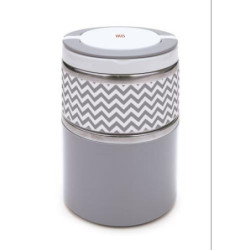 TERMO LUNCHBOX DOBLE GRIS INOX 0,9 LITROS 8343-I