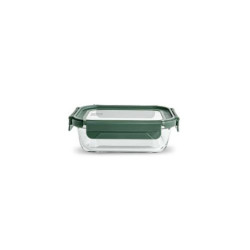 CONTENEDOR VIDRIO RECTANGULAR 640ML C/TAPA 8581-V