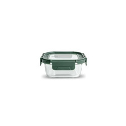 CONTENEDOR VIDRIO CUADRADO 520ML C/TAPA 8585-V