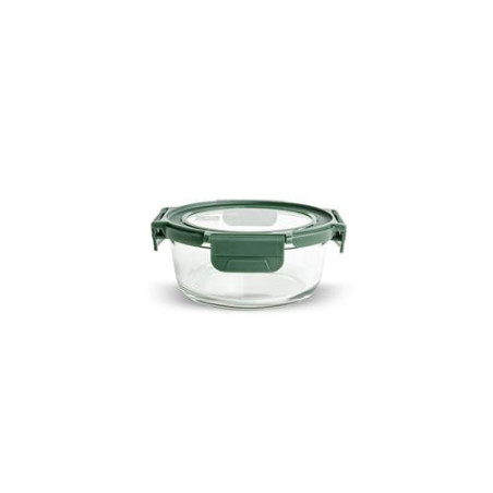 CONTENEDOR VIDRIO REDONDO 620ML C/TAPA 8588-V