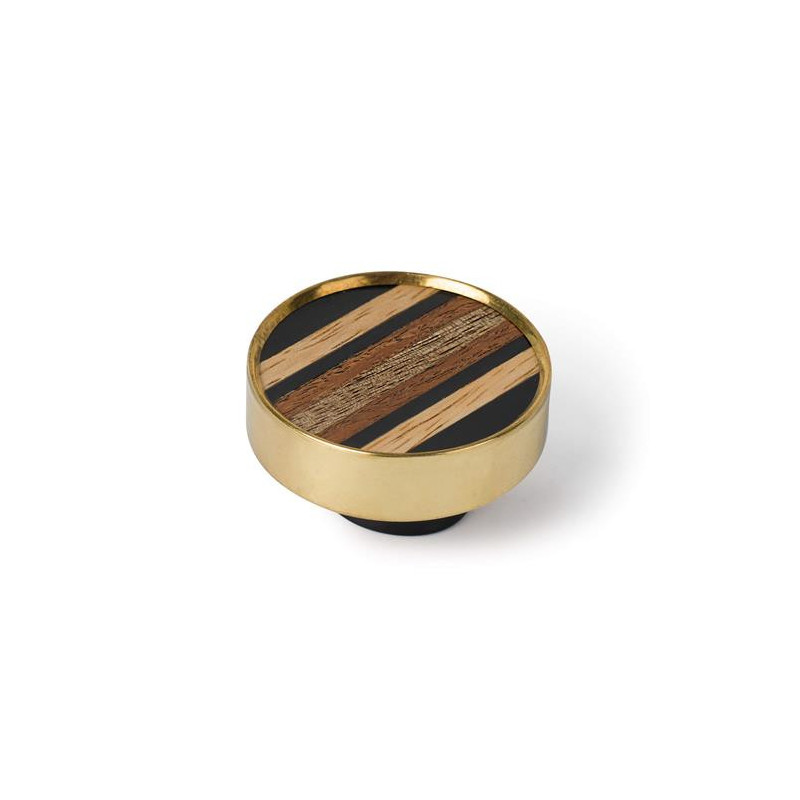 POMO 40MM LATON PULIDO/MARQUETERIA RAYAS 1103LT POMO 40MM LATON PULIDO/MARQUETERIA RAYAS 1103LT